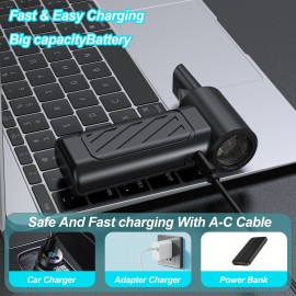 New Upgrade - Portable Turbine Hair Dryer - 3-speed Mini Fan | Rechargeable Portable Fan | Handheld Cooling Blower Fan, Suitable for Travel, Snowy Areas, Camping, Personal Cooling, Keyboard, Car, Ultimate Gift for Men