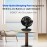 Desk Fan for Bedroom with Remote, 25dB Ultra Quiet Table Fan, High Velocity Cooling for Office.3 Modes, 8 Speeds, 9H Timer, Automatic Oscillation Fan
