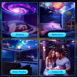 8th Gen Upgraded for galaxy Projector, Planetarium Star Projector for galaxy Night Light, 360 Rotating Nebula with Adjustable Knob And Timer for Ceiling, Gifts, Room Decor;Transform Bedroom Or Living Room Into A Mysterious Cosmic Atmosphere