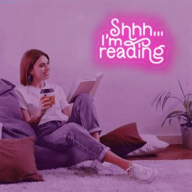 [Neon Sign for Bookshelf] USB Powered 