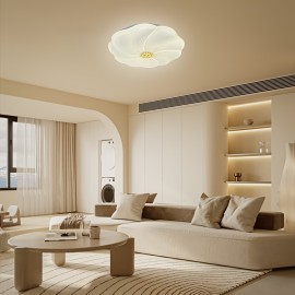 [Modern LED Ceiling Light] Modern Minimalist LED White Cloud Petal Round Ceiling Light | For Office, Bedroom, Living Room, Dining Room, Hallway, Cloakroom - Ceiling Light Shade, Chandelier, Lamp