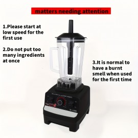 Automatic Self-Cleaning Juicer & Ice Crusher - 110V Black, Multi-Functional Food Processor with Non-Slip Base, Easy to Clean, No Residue, Perfect for Smoothies, Slushies, and Fresh Fruit Juice, Kitchen Appliance, Sleek Appliance, Durable Plastic