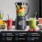 800W 6-Speed Heavy-Duty Blender with 10-Blade System & Cup - 50oz/1.5L Large Capacity, Non-Slip Base & Easy-Pour Spout, operation (Power Source: Not Included) for Smoothies, Ice Crushing, Puree - Countertop Blenders for