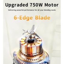 Smoothie Blender, Countertop Blender Kitchen, 55oz Glass blender smoothies and Shakes, Licuadora, Smoothie maker with touchscreen 3+P Speeds, Cleaning brush removable SS304 blade, Kitchen Blender, Blender Smoothie, Blender for Kitchen