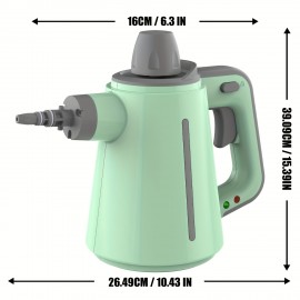 Steam Cleaner, Handheld Pressurized Steamer for Home Use, Multi-Surface Cleaning with 10 Accessories & Safety Lock, Deep Cleans Floor, Grout, Upholstery, Car And Grease, Deep Cleaning Device, Grease Removal Tool, Lightweight Steamer, Compact Steamer, Highpressure Cleaning, Sturdy Build, Cleaning Accessory Set, Pet Owners, Busy Households