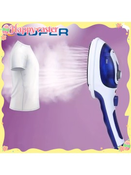 [2-in-1 Steam Iron] ESUPER 2-in-1 Travel Steam Iron | Portable, Adjustable Temperature, 800W High-Pressure Garment Steamer | Compact Design, Durable ABS Plastic, No Battery Needed, 110V-130V, US Plug, Perfect for Home & Travel Use