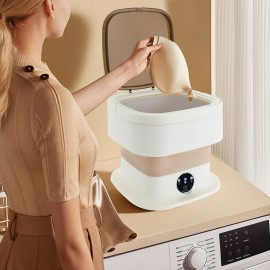 Portable Mini Washing Machine: Foldable, Lightweight & Space-Saving For Home & Travel