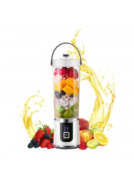 [USB Rechargeable Juicer] Senbowe USB Rechargeable Portable Juicer, Compact Blender, 500ml, Equipped with 10 Blades, Graduated Cup, Food Grade Abs, Easy to Clean Detachable Design, Dual Mode Of Smoothie And Fresh Juice, Convenient to Replenish Nutrients Anytime, Anywhere
