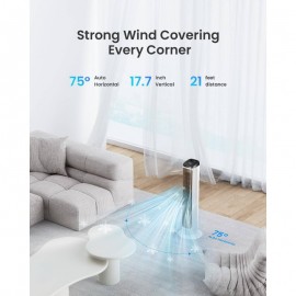 Portable Evaporative Tower Fan Cooler with Cooling Packs - 80° Oscillation, 3 Speeds/4 Modes, 12H Timer & 20ft Remote Control, for /Office Air Cooler, No Required (Compatible with Cooling Packs)