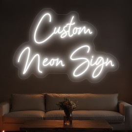 Custom Neon Sign - Personalized LED Light with USB Power, Dimmable Brightness, Neon-like Glow for Home, Bar, Cafe, Wedding, Birthday, Christmas, Halloween Decor - Easy Installation with Button Control - Perfect Gift for Businesses & Events