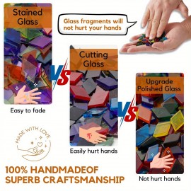 Turkish Mosaic Table Lamp, Moroccan Style Table Lamp with Metal Base 3 Colors Handmade Swan Neck Mosaic Glass Bedside Lamp for Bedroom and Living Room (LED Bulb Included)