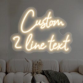 Custom Neon Sign - Personalized LED Light with USB Power, Dimmable Brightness, Neon-like Glow for Home, Bar, Cafe, Wedding, Birthday, Christmas, Halloween Decor - Easy Installation with Button Control - Perfect Gift for Businesses & Events